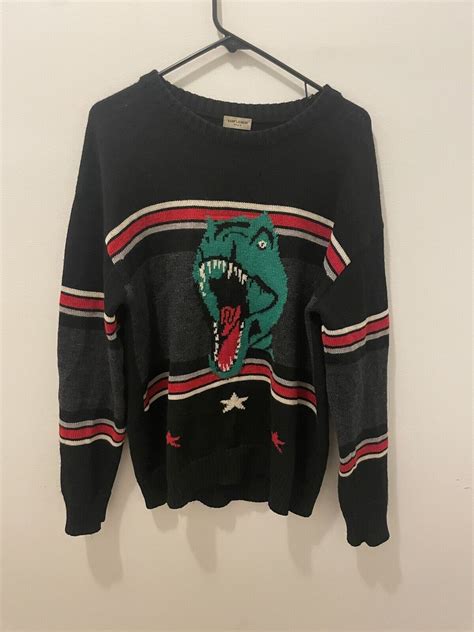 ysl lauren dinosaur sweater